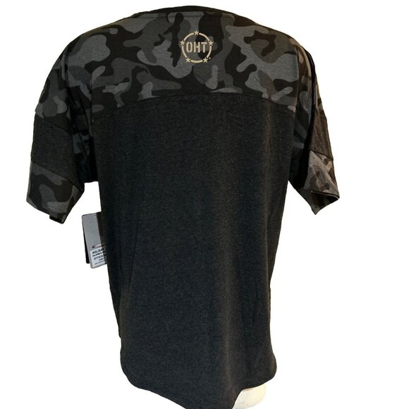 Colosseum Athletics Mens OHT Tigers Camouflage V-Neck T-Shirt Large Cotton/Polye - Picture 5 of 6